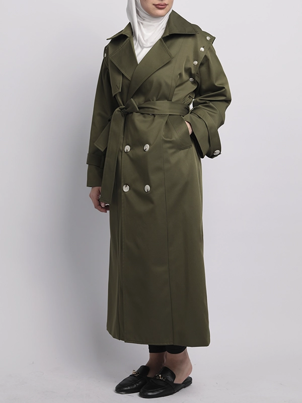 ترنش كوت الأزرار