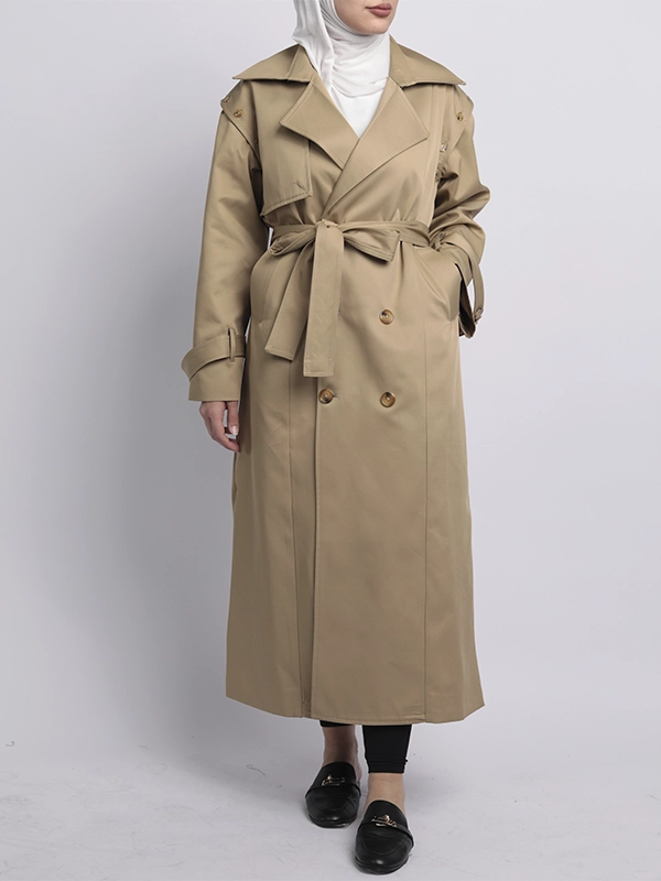 ترنش كوت الأزرار