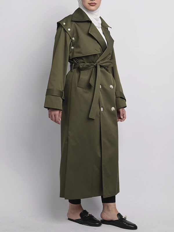 ترنش كوت الأزرار