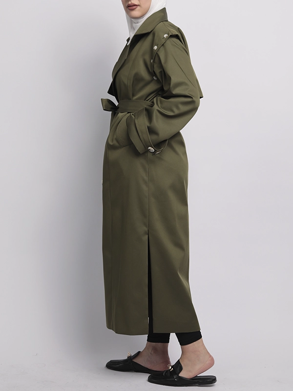 ترنش كوت الأزرار